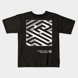 Kendrick Lamar - These Walls / Minimal Graphic Artwork Design Kids T-Shirt